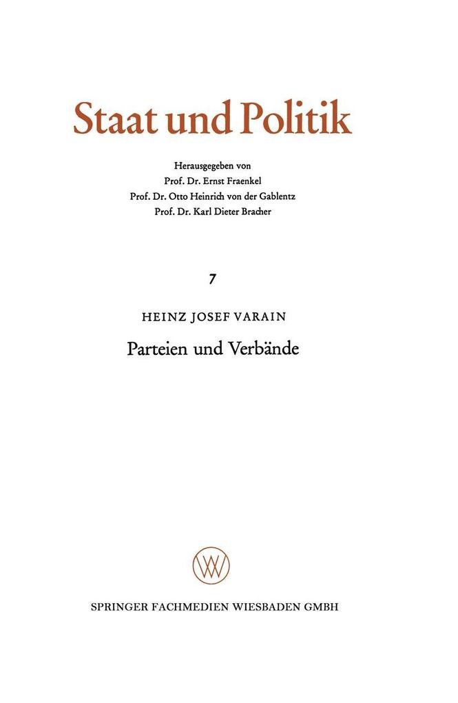 Parteien und Verbände