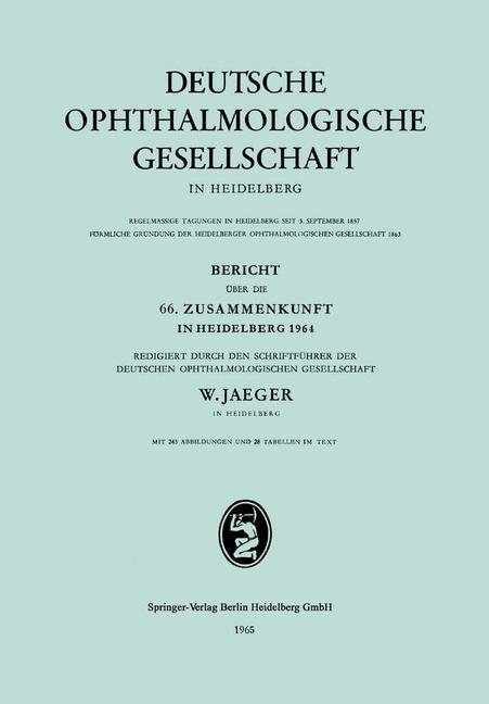 Bericht über die 66. Zusammenkunft in Heidelberg 1964