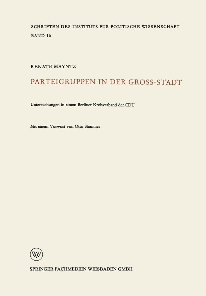 Parteigruppen in der Großstadt