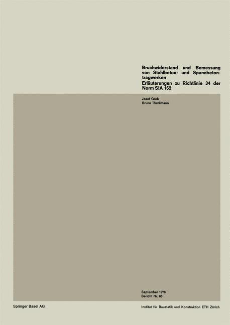 Bruchwiderstand und Bemessung von Stahlbeton- und Spannbetontragwerken