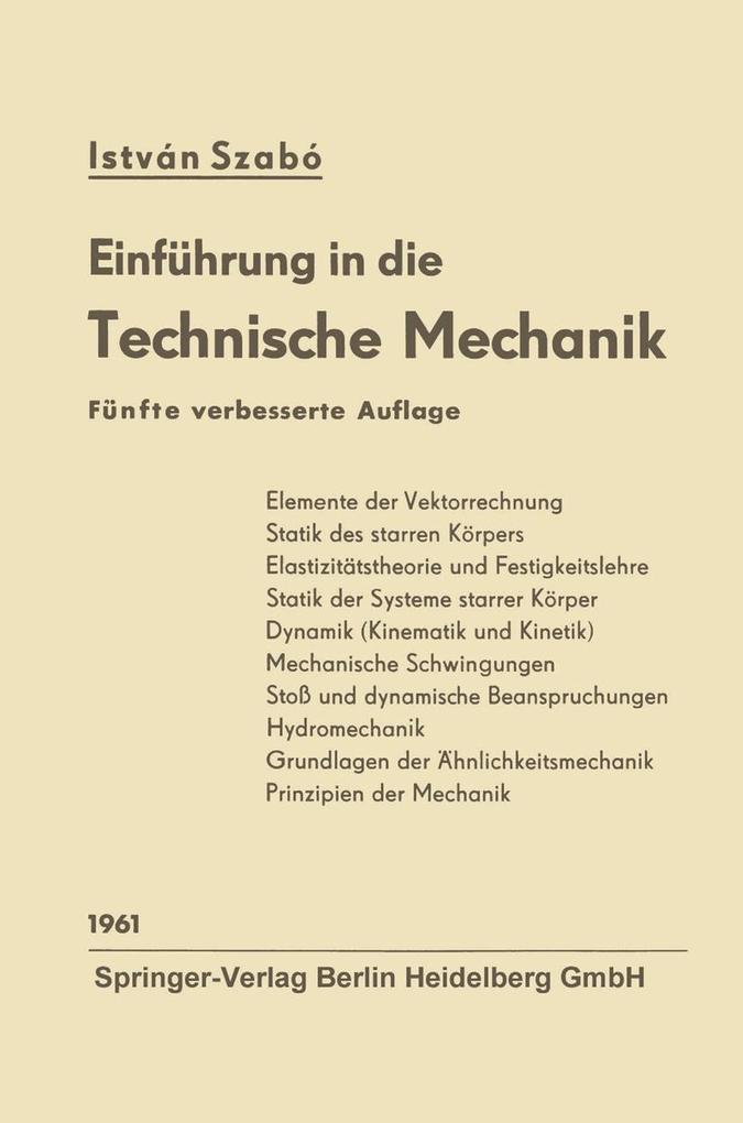Einführung in die technische Mechanik