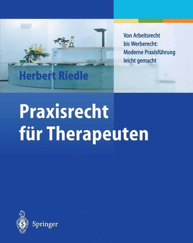 Praxisrecht für Therapeuten