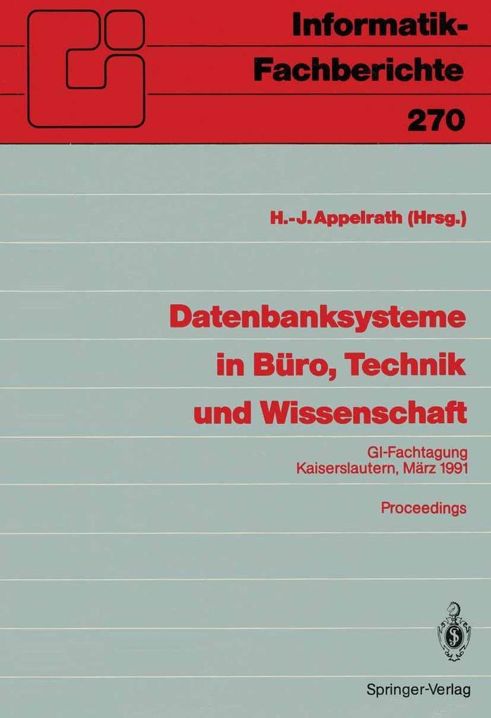 Datenbanksysteme in Büro Technik und Wissenschaft