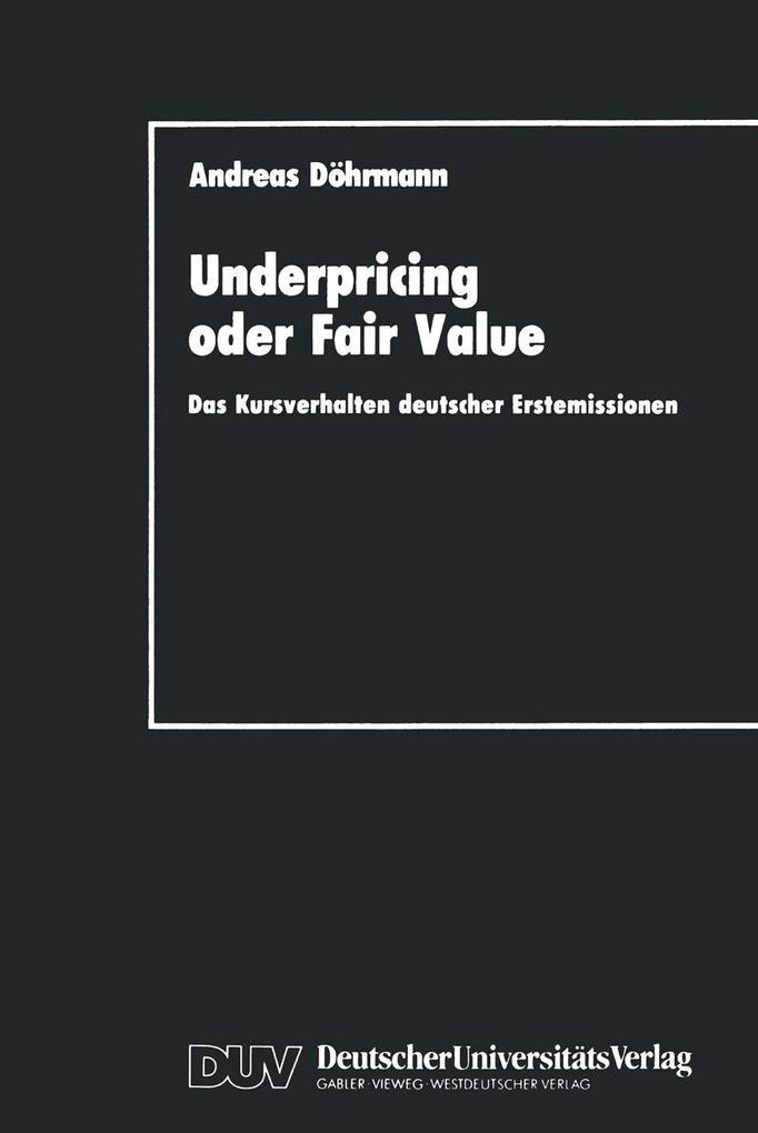 Underpricing oder Fair Value