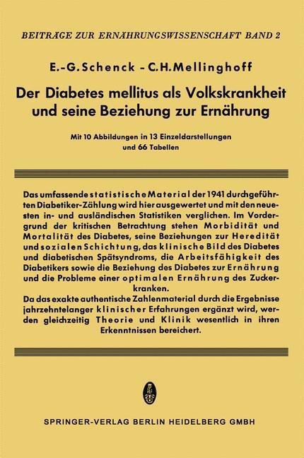 Der Diabetes Mellitus als Volkskrankheit und seine Beziehung zur Ernährung