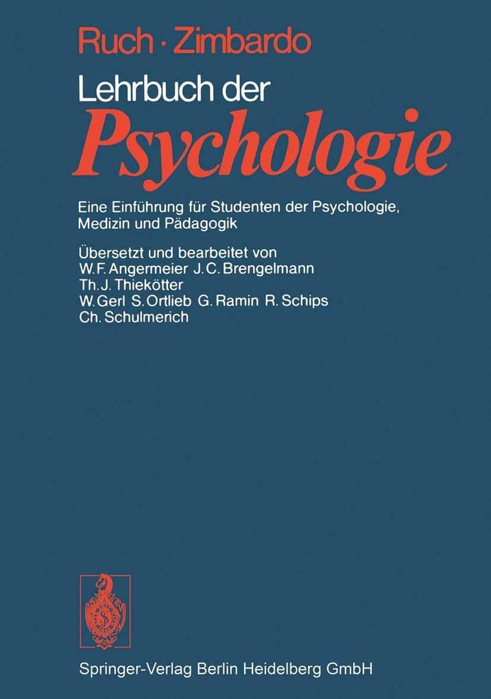 Lehrbuch der Psychologie