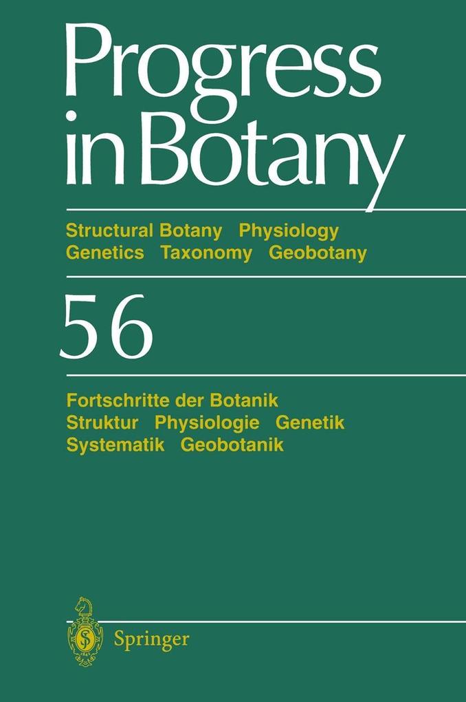 Progress in Botany - H. -Dietmar Behnke/ Karl Esser/ Joachim W. Kadereit/ Ulrich Lüttge/ Michael Runge