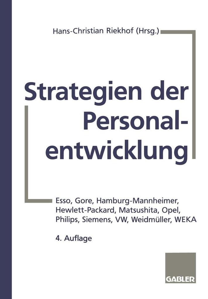 Strategien der Personalentwicklung