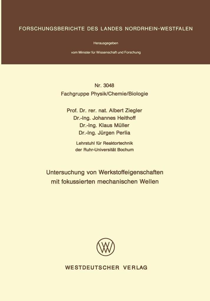 Untersuchung von Werkstoffeigenschaften mit fokussierten mechanischen Wellen