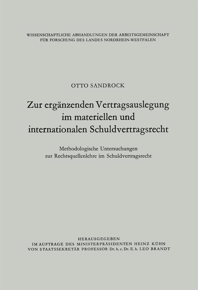 Zur ergänzenden Vertragsauslegung im materiellen und internationalen Schuldvertragsrecht