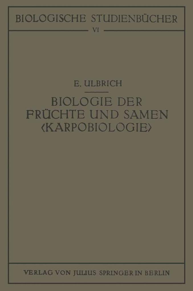 Biologie der Früchte und Samen