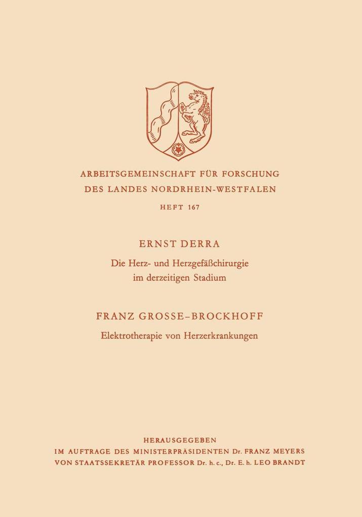Die Herz- und Herzgefäßchirurgie im derzeitigen Stadium. Elektrotherapie von Herzerkrankungen