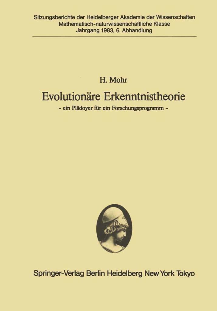 Evolutionäre Erkenntnistheorie - H. Mohr