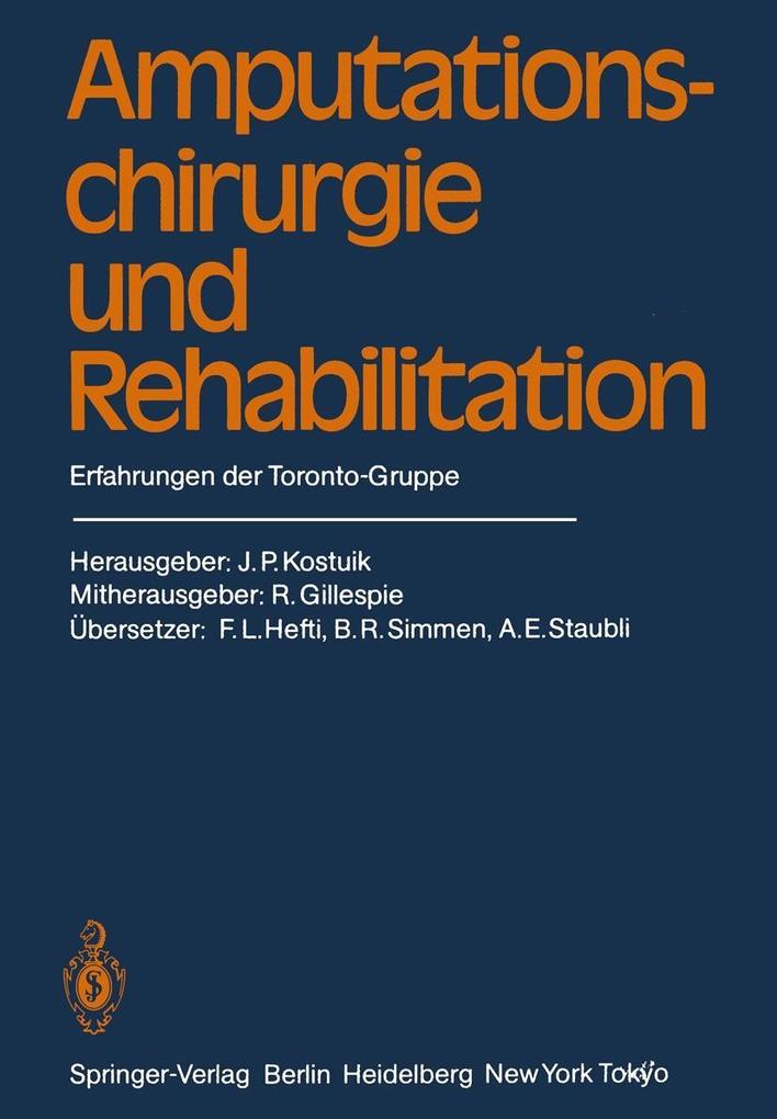 Amputationschirurgie und Rehabilitation