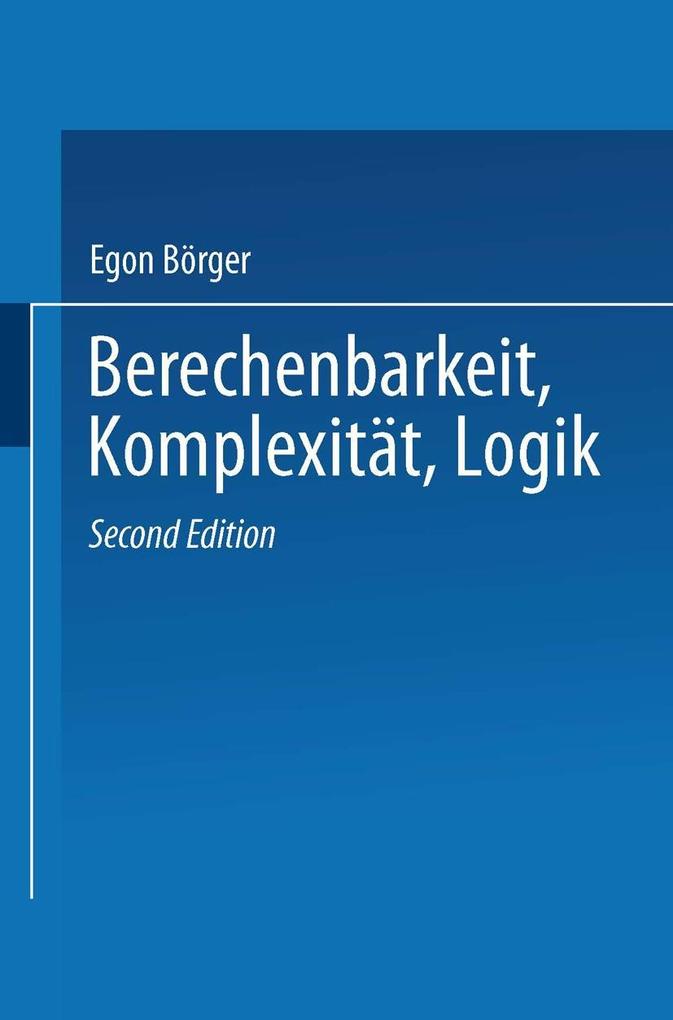 Berechenbarkeit Komplexität Logik