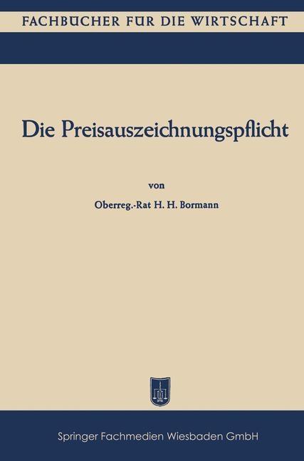 Die Preisauszeichnungspflicht