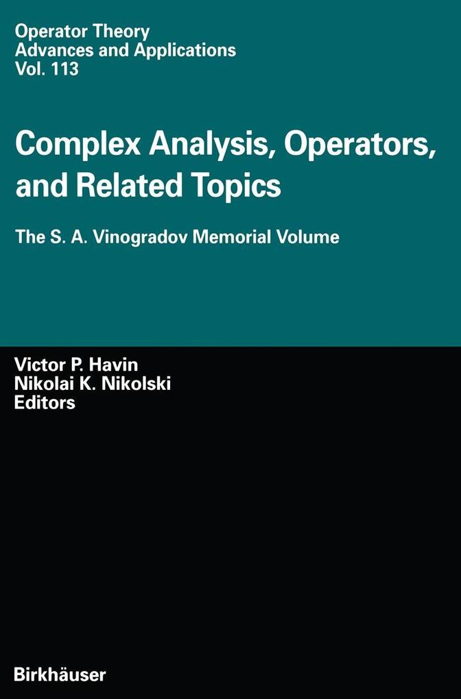 Complex Analysis Operators and Related Topics