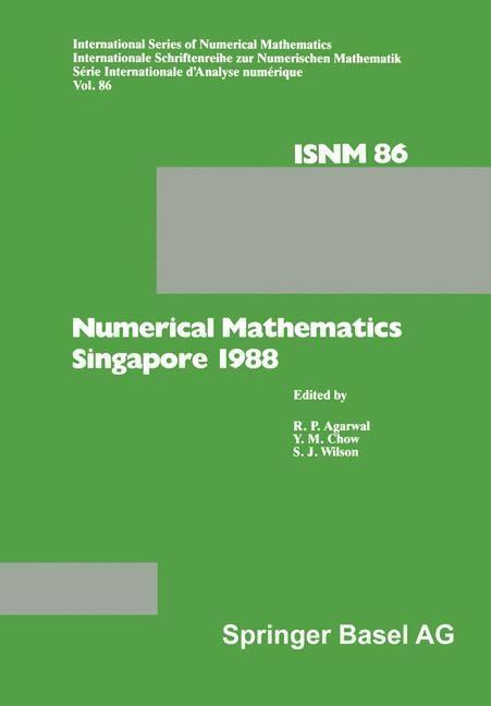 Numerical Mathematics Singapore 1988