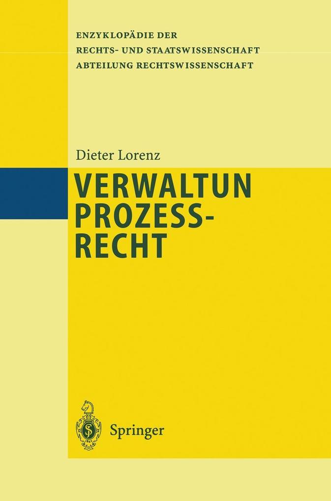 Verwaltungsprozeßrecht - Dieter Lorenz
