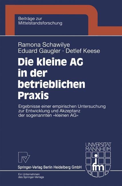 Die kleine AG in der betrieblichen Praxis