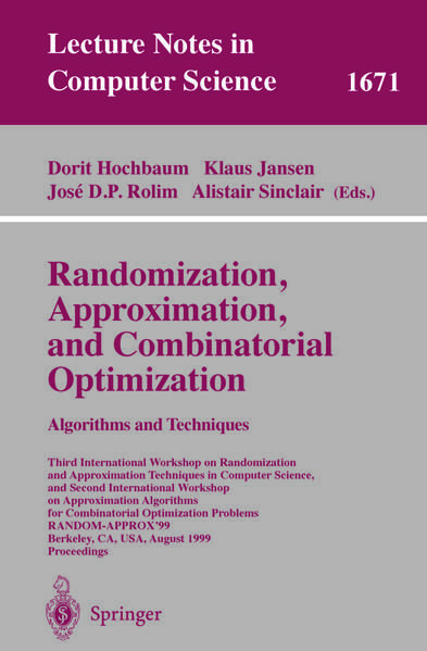 Randomization Approximation and Combinatorial Optimization. Algorithms and Techniques