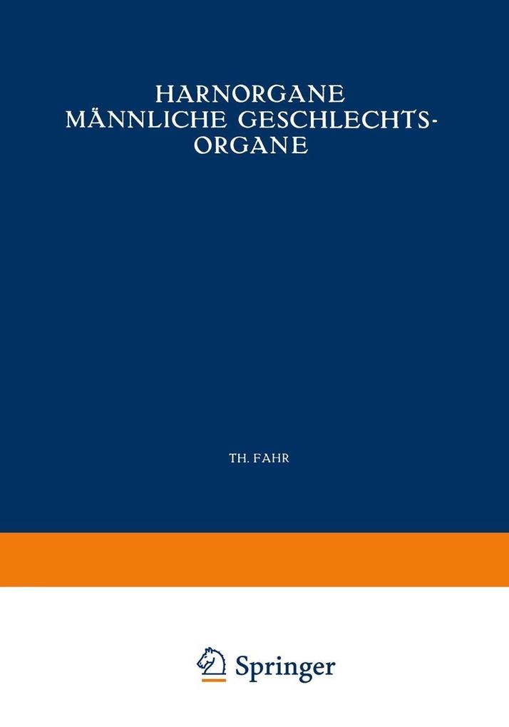 Harnorgane Männliche Geschlechtsorgane
