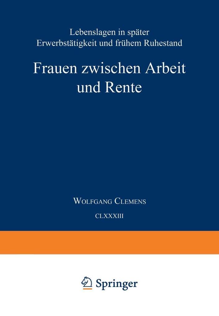 Frauen zwischen Arbeit und Rente