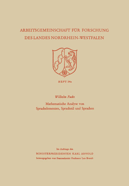 Mathematische Analyse von Sprachelementen Sprachstil und Sprachen