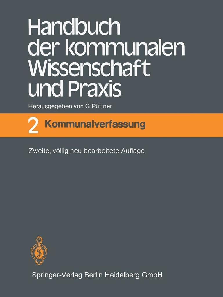 Handbuch der kommunalen Wissenschaft und Praxis