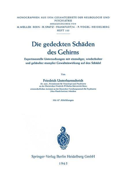 Die gedeckten Schäden des Gehirns