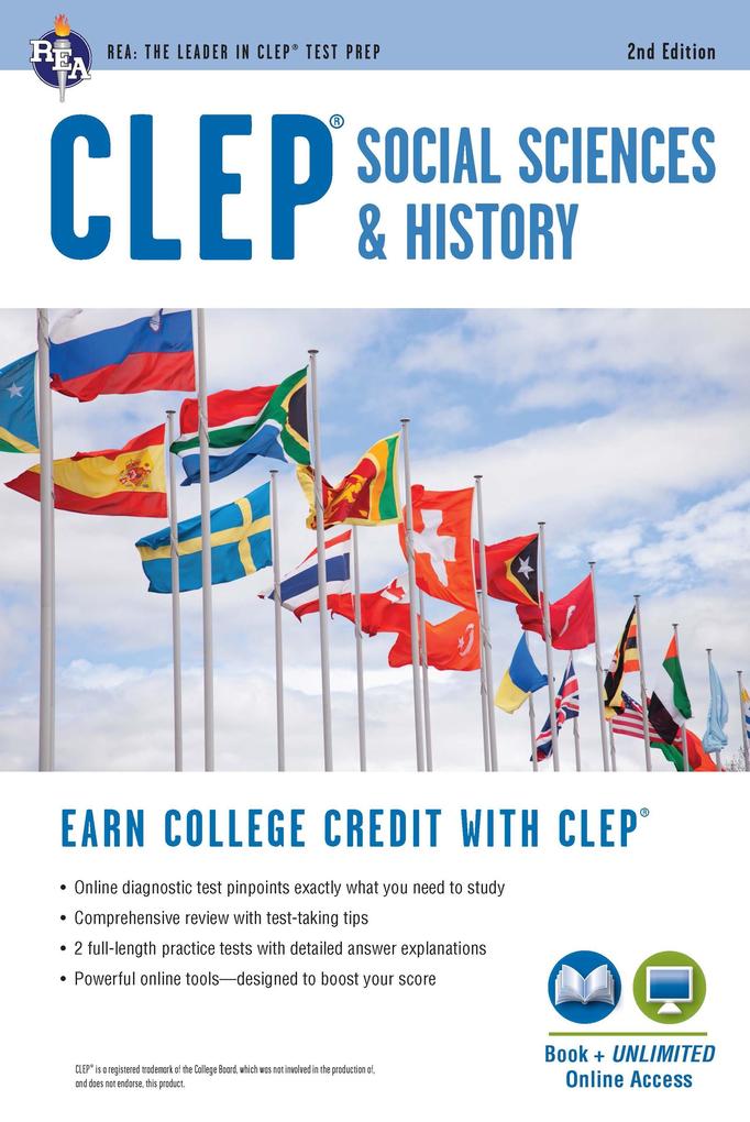 CLEP(R) Social Sciences & History Book + Online 2nd Ed.