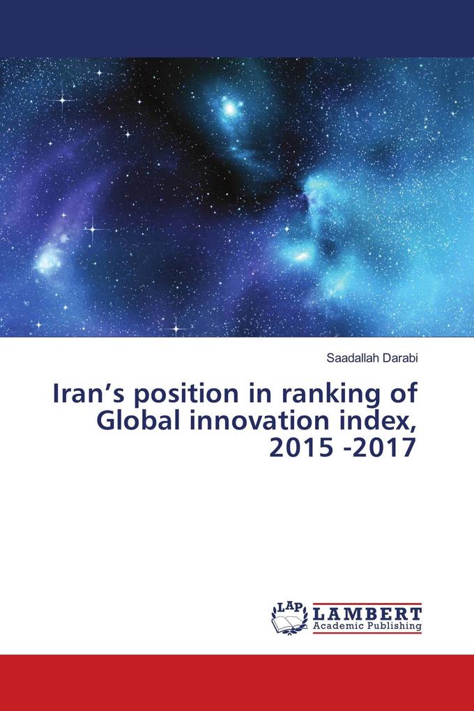 Iran's position in ranking of Global innovation index 2015 -2017