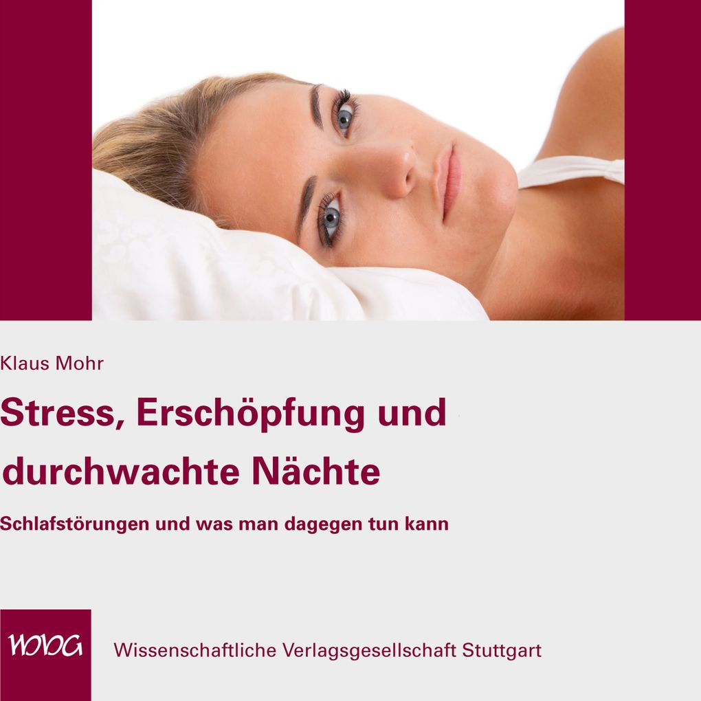 Stress Erschöpfung und durchwachte Nächte