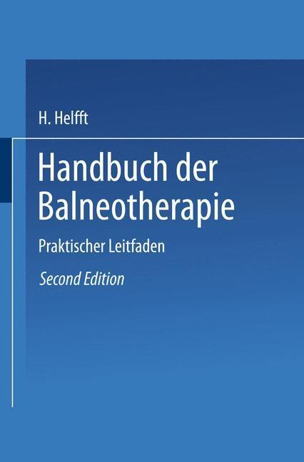 Handbuch der Balneotherapie