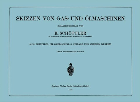 Skizzen von Gas- und Ölmaschinen
