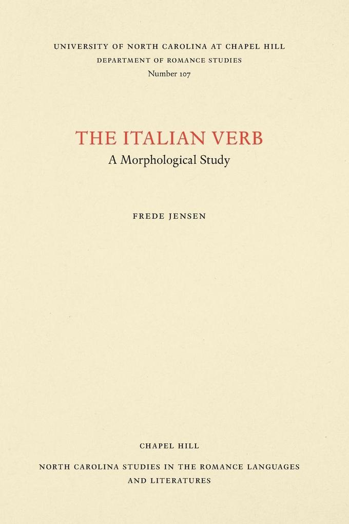 The Italian Verb