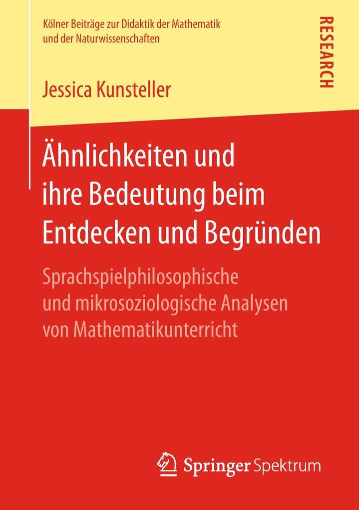 Ähnlichkeiten und ihre Bedeutung beim Entdecken und Begründen