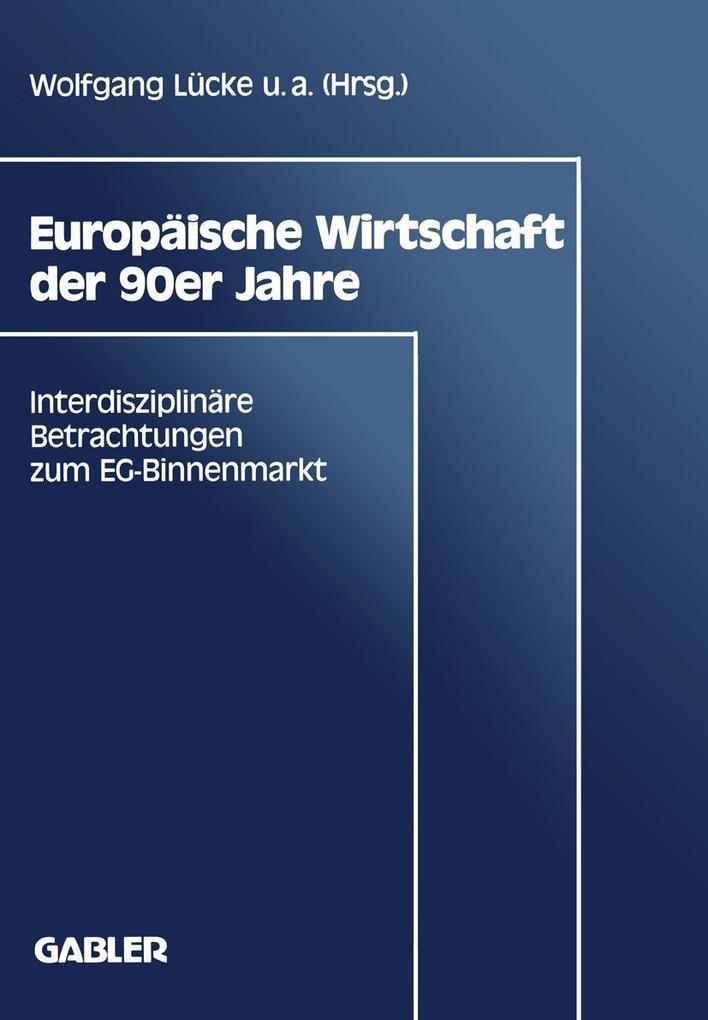Europäische Wirtschaft der 90er Jahre