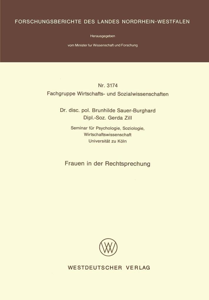 Frauen in der Rechtsprechung
