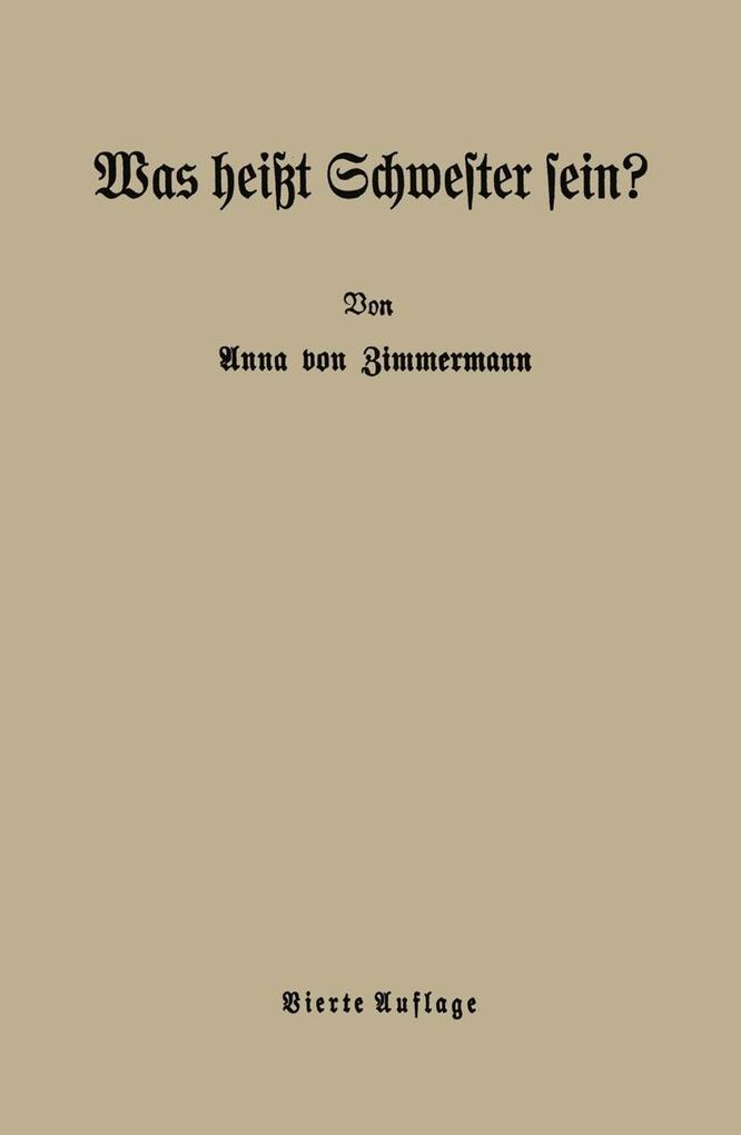 Was heißt Schwester sein?