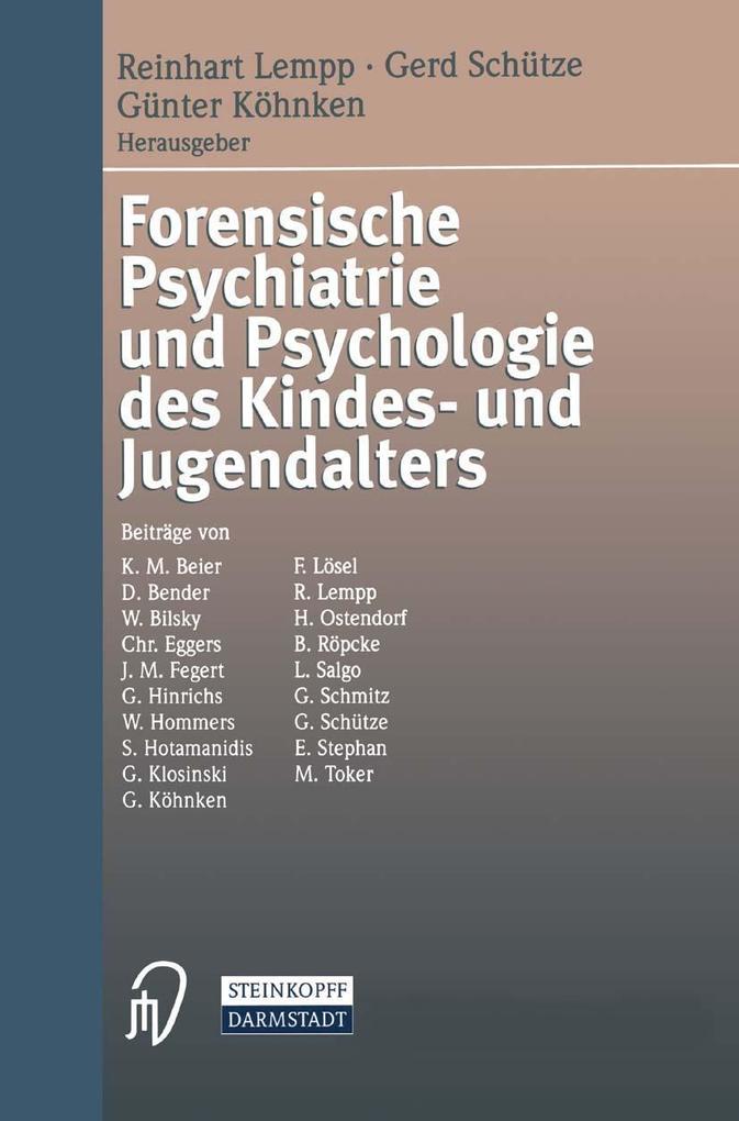 Forensische Psychiatrie und Psychologie des Kindes- und Jugendalters