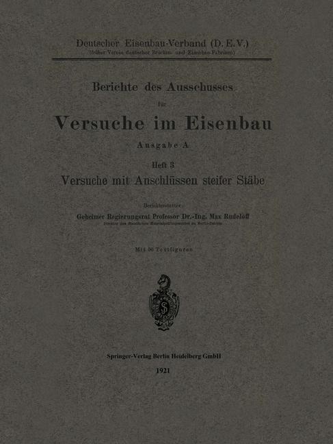 Berichte des Ausschusses für Versuche im Eisenbau