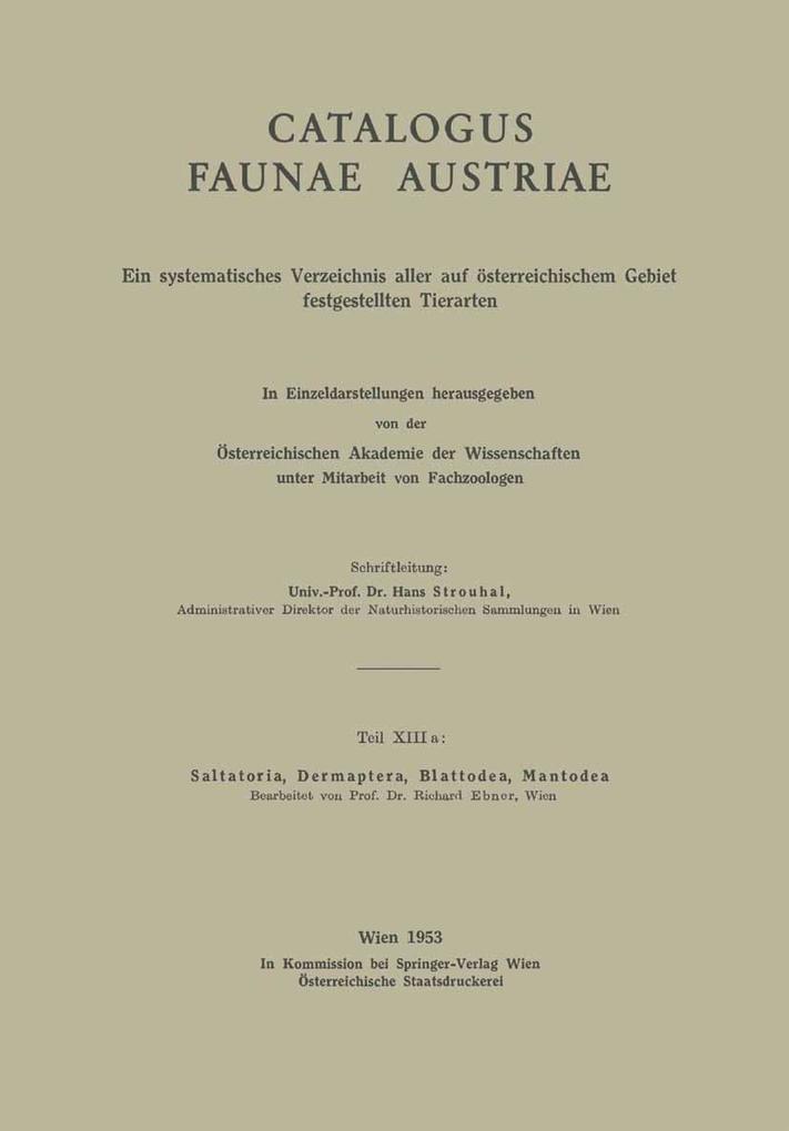 Catalogus Faunae Austriae