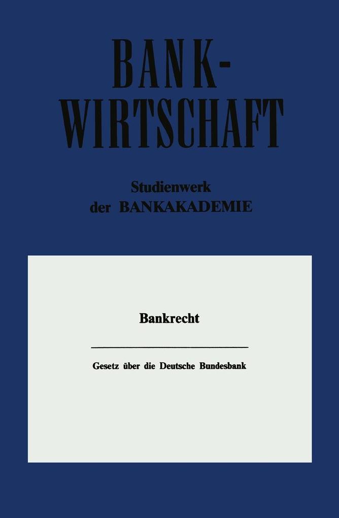 Gesetz über die Deutsche Bundesbank
