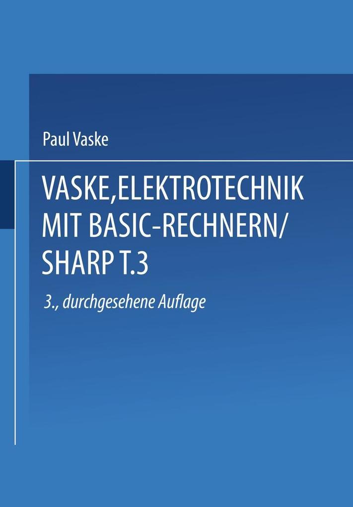 Elektrotechnik mit BASIC-Rechnern (SHARP)