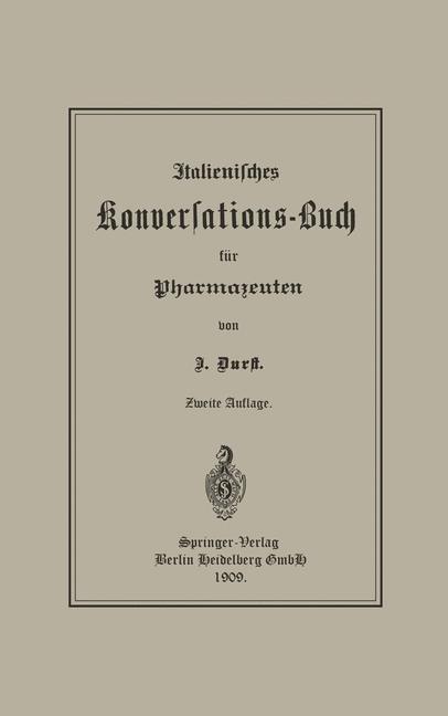 Italienisches Konversations-Buch für Pharmazeuten