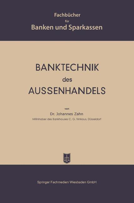 Banktechnik des Aussenhandels