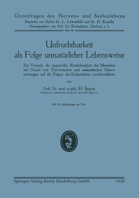 Unfruchtbarkeit als Folge unnatürlicher Lebensweise