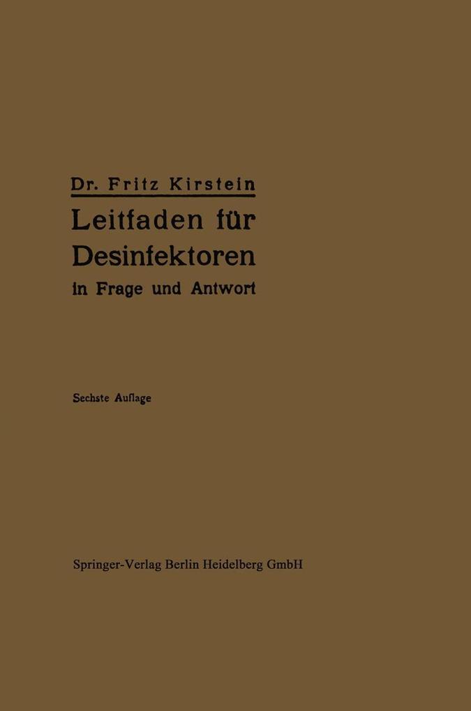 Leitfaden für Desinfektoren in Frage und Antwort