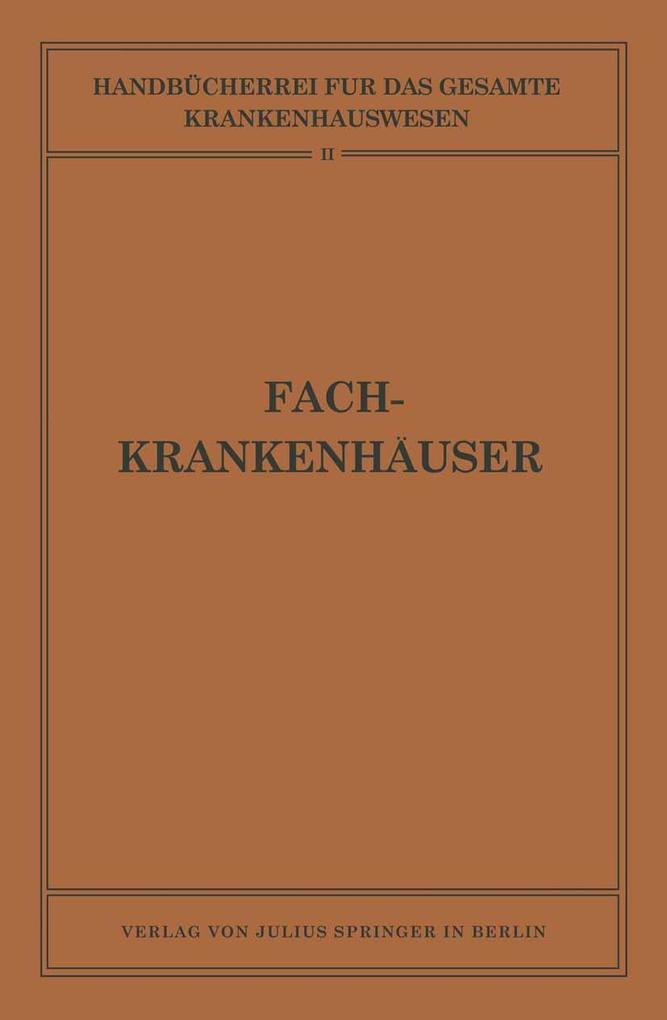 Fachkrankenhäuser
